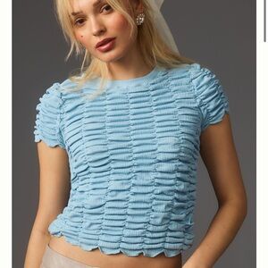 Anthropologie ruched baby shirt